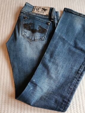 Be Rock For Express Los Angeles Wide Leg Blue Jeans